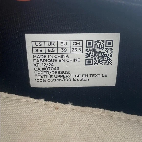 TOMS Black Canvas Slip-Ons - Picture 6 of 9